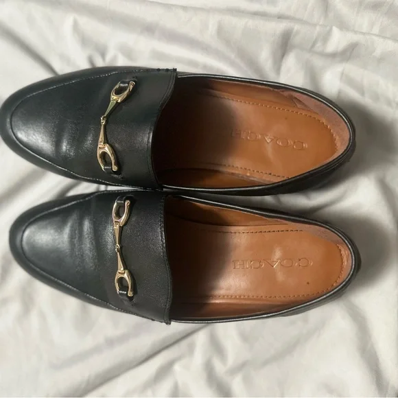 COACH Haley Leather Loafer ブラック 8C COACH® MT | Haley Loafer